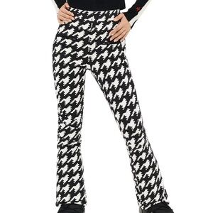Perfect Moment High-Waist Houndstooth Aurora Flare Ski Pant. Firm on price!